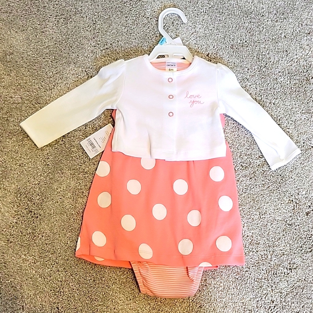 Carter's Onesie Dress with Sweater